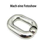 1 x RAW Customer Returns SeLgurFos Scrotum Weight Pendant Cock Ring, Stainless Steel Testicle Rings for Men Metal Stainless Steel Testicles Exercise Sex Toys for Men Ejaculation Delay big  - RRP €30.23