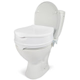 1 x RAW Customer Returns Dunimed Toilet Seat Raise - 10 cm with Lid - Attachable Toilet Seat Raise - Toilet Seat Raise - Toilet Seat Attachment for the Elderly, Multi-Colour - RRP €35.28