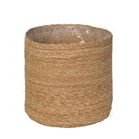 1 x RAW Customer Returns SMPLY. Round Jute Semi-Rigid Planter Basket Wicker Ideal for Flower Pots or Planters Suitable for Indoors or Terraces 30 x 28 cm Natural Color - RRP €41.21