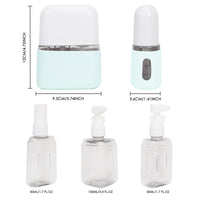 5 x Brand New Unaone Travel Bottles, 3 in 1 Travel Containers for Toiletries, Leak-proof Refillable Plastic Bottles with Lids and Labels, Travel Essentials Bottles for Shampoo Conditioner Lotion Liquids - RRP €60.5