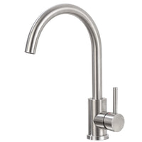 1 x RAW Customer Returns ONECE high pressure faucet kitchen sink faucet made of brushed stainless steel, kitchen faucet with 360 rotating spout, single lever mixer tap for kitchen, matt - RRP €36.88