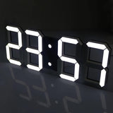 1 x RAW Customer Returns 3D LED Digital Alarm Clock, Alarm Clock Wall Clock 12h 24h Time Display with Alarm and 3 Adjustable Brightness Levels Function for Bedroom - RRP €18.36