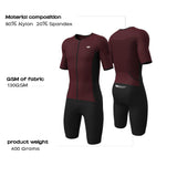 1 x RAW Customer Returns Lo.gas Men s Pro Trisuit Short Sleeve Triathlon Suit for Ironman Races and Triathlon Competitions - High Quality Triathlon Suit for Men Red XL - RRP €66.54