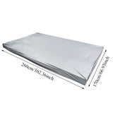 1 x RAW Customer Returns Cocoarm Tarpaulin for Billiard Tables Billiard Table Cover Pool Billiard Tarpaulin Table Cover Snooker Waterproof Cover Oxford Cloth Waterproof for 8 Foot Tables 260 x 170 cm Silver Grey  - RRP €30.07