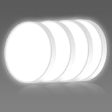 1 x RAW Customer Returns Ouyulong LED Ceiling Light, 18W 1620lm 4000K Natural White Light IP44 23cm Round Modern LED Ceiling Light for Bedroom Bathroom Living Room Kitchen Office 23cm, 4 Pack  - RRP €65.82