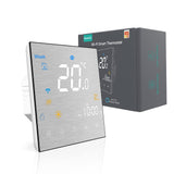 1 x RAW Customer Returns MoesGo Smart WiFi enabled thermostat and programmable temperature control for water gas boilers, compatible with Alexa and Google Home - RRP €65.98