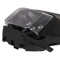 1 x RAW Customer Returns Anxin Dirtbike Headlight, Headlight LED Fairing Mask Universal for Pit Bike Enduro Supermoto Black - RRP €64.52