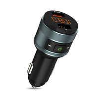 1 x RAW Customer Returns ZeaLife Bluetooth FM Transmitter, Car Radio QC 3.0 Car Wireless Adapter Handsfree Car Kit with Dual Charger Supports 64GB USB Stick - RRP €17.99