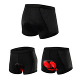 1 x RAW Customer Returns NuCamper Men s Cycling Underpants Padded with Elastic 5D Gel Seat Pad Shockproof Quick-drying Breathable Cycling Underpants Bicycle Underwear - RRP €18.65