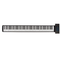 1 x RAW Customer Returns Roll-Up Piano, Portable Electronic Piano with 88 Keys, Bluetooth Soft Keyboard with Two Speakers, Foldable Educational Electronic Digital Music Piano Keyboard for Black  - RRP €108.89