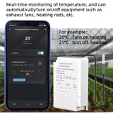 1 x RAW Customer Returns WiFi Digital Temperature Controller, Wireless Temperature Controller, Thermostat with App for Homebrewing, Constant Temperature Kettle, Breeding, Greenhouse, 220V, 20A, Power Statistics - RRP €32.26