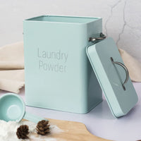 1 x RAW Customer Returns Detergent box washing powder box with measuring spoon, 4L detergent storage washing powder container, washing powder box storage box powder storage container storage containers for powder food pet food - RRP €26.99