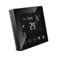 1 x RAW Customer Returns KETOTEK Electric Underfloor Heating Thermostat WiFi 16A Alexa Google Assistant Compatible, WiFi Room Thermostat Underfloor Heating Digital with Floor Probe Smart Life App Control Black - RRP €55.99