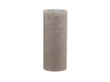 1 x RAW Customer Returns Chic Antique Macon rustic pillar candle various colors and sizes candle antique NEW altar candles 100 paraffin long burning time linen, 25x10 cm  - RRP €32.04