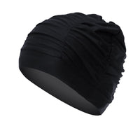 1 x Brand New N A THI2 Pleated Swim Cap for Long Hair, Non-Waterproof, Pack of 3 - RRP €20.4