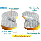 1 x RAW Customer Returns Goofort Orthopedic Posture Correction Insoles 4 in 1 Gel Insoles for Women and Men Plantar Fasciitis Pronation Flat Feet High Arch Support Metatarsalgia X O Valgus Varus - RRP €19.79