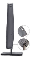 1 x RAW Customer Returns Sekey protective cover for cantilever umbrella, cover for parasol, tear-resistant, grey - RRP €23.99