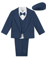 1 x RAW Customer Returns mintgreen Baby Suit Boy, Wedding Outfit Long Sleeve Suit Clothing Set with Hat, Navy Blue, 12-18 Months - RRP €49.52