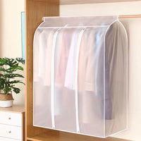 1 x RAW Customer Returns 3D Zipper Dust Cover Clothes Cover Waterproof Clothes Storage Wardrobe Suit Bags Closet Hanger Case Clothes Cover Dust Bag Hanging Organizer - RRP €21.59