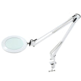 1 x RAW Customer Returns Beyamz magnifying glass lamp 105 mm 5-diopter real glass 3 color modes 10-level dimmable 750 LM lights with 72 LEDs 90 cm working radius USB connection white  - RRP €48.99