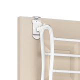 1 x RAW Customer Returns Vinteky 36 Pairs Clear Over The Door Hanging Shoe Rack White 12 Shelves  - RRP €40.99