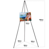 3 x RAW Customer Returns Artecho Artist Easel Display Easel Stand, Lightweight Metal Tripod Stand Easel for Painting Displaying-Black - RRP €51.42