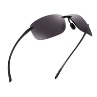 1 x RAW Customer Returns JIM HALO Sports Sunglasses for Women Men TR90 Rimless Unbreakable Frame for Running Fishing Baseball Driving Gray - RRP €19.99