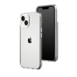 1 x RAW Customer Returns RhinoShield Crystal Clear Case Compatible with iPhone 14 13 Advanced yellowing resistance, high transparency, customizable and transparent protective case - white camera ring - RRP €37.99