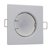 1 x RAW Customer Returns Lex Collective 3 x LED GU10 module recessed spotlight set 3W recessed ceiling spot square dimmable 230V 55mm bore warm white white  - RRP €19.99