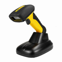 1 x RAW Customer Returns NetumScan Wireless 2D Barcode Scanner, Waterproof and Antimicrobial Barcode Reader QR PDF17 Data Matrix Code Charging Station with Integrated Receiver NS1202W - RRP €127.99