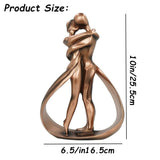 1 x RAW Customer Returns YGMXZL Resin Couple Kiss Desktop Ornament, Couple Hug Statue Decoration, Creative Lovers Romance Sculpture, Kiss Lover Statue for Bookshelf Table Decoration - RRP €29.23