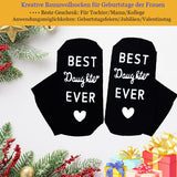 1 x Brand New RSHVSMS Interesting Creative Cotton Socks with The Best Husband Printed on Them, a Funny Gift for Husband and Father, Winter Warm Socks Yahei  - RRP €27.6