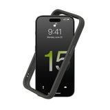 1 x RAW Customer Returns RhinoShield Bumper Case compatible with iPhone 15 Pro CrashGuard - Shock-absorbing protective case in a slim design - 3.5 meter drop protection - Graphite - RRP €27.99