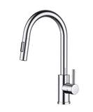 1 x RAW Customer Returns FORIOUS kitchen faucet, high arch kitchen faucet with pull-out shower, pull-out faucet, mixer tap, kitchen sink faucet, kitchen faucets, 360 swivel, polished chrome - RRP €55.99