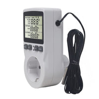 1 x RAW Customer Returns KETOTEK Temperature Controller Socket 230V with Sensor Digital Thermostat Socket Heating Cooling Temperature Switch for Greenhouse Refrigerator White - RRP €25.99