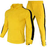 1 x RAW Customer Returns amropi Men s Jogging Tracksuit Set Hoodies and Pants 2 Pieces 4XL,Yellow - RRP €41.99