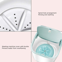 1 x RAW Customer Returns Mini Washing Machine, Camping Washing Machine Small Portable Automatic Underwear Washing Machine Travel Washing Machine Laundry Tub Mini Washing Machine for Home Dormitories Socks Underwear - RRP €38.68