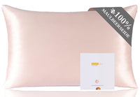 1 x RAW Customer Returns ZIMASILK 100 silk pillowcase for hair and skin. Double-sided 19 momme pure mulberry silk pillowcase with zipper, 1 piece. 40 x 60 cm, pink  - RRP €24.99