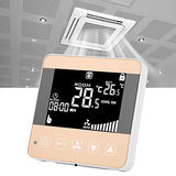 1 x RAW Customer Returns AC200-240V Fan Coil Thermostat Intelligent Digital Thermostat Smart Air Conditioner Thermostat Temperature Controller Fan Coil Unit LCD Display General Type  - RRP €35.34