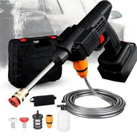 1 x RAW Customer Returns Portable Electric Pressure Washer with Battery 48V, High Pressure, Cordless Car Wash - RRP €38.36