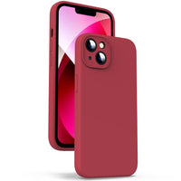 1 x RAW Customer Returns Supdeal Liquid Silicone Case for iPhone 13, Camera Protection Anti-fingerprint Wireless Charging Liquid Silicone Mobile Phone Case Protective Cover, Built-in Microfiber Case Cover, 6.1 , Red - RRP €16.13