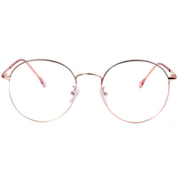 1 x RAW Customer Returns ROSA ROSE Blue Light Filter Glasses Computer Gaming Glasses Anti Fatigue Reading Glasses for Men Women - UV Protection Rose Gold  - RRP €15.99