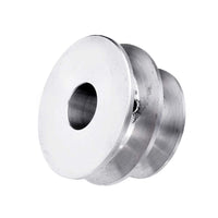 1 x RAW Customer Returns ExcLent Aluminum Alloy 40 U0026 50Mm Double Groove Pulley 8-20Mm Fixed Bore V-Shaped Pulley For 10Mm Belt - 10mm - RRP €26.4