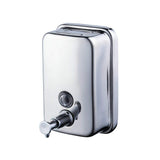 1 x RAW Customer Returns Beelee Chrome Finish Double Soap Shampoo Gel Dispenser, 304 Stainless Steel, 800ml - RRP €25.2