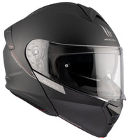 1 x RAW Customer Returns MT Helmet Genesis Folding Helmet Size M 57 58 Matte Black with 22.06 approval - RRP €100.0