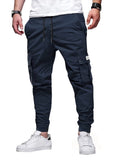 1 x RAW Customer Returns Elegancity Jogging Pants Men Cargo Pants Casual Trousers with 6 Pockets Elastic Trousers S-XXL - RRP €30.59