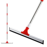 1 x RAW Customer Returns Mitclear 43 cm water squeegee floor mop with extended handle 147 cm , wet floor rubber squeegee, high performance, water squeegee for indoor and outdoor areas, garage, shower, bathroom, garden, kitchen, patio - RRP €18.04