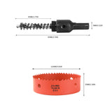 1 x RAW Customer Returns Dribotway Bi-metal hole saw 4-29 32 125mm, M42 HSS fast hole cutter, with 1 shaft and 1 drill, for drywall materials, wood, plastics and metals, cutting depth - RRP €19.55