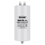 1 x RAW Customer Returns BEEYUIHF starting capacitor 50 F 50 F capacitor 50x108mm 50 60Hz 450VAC with M8 screw for electric motor dryer washing machine CBB60 50uf - RRP €26.4