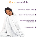 1 x Brand New Emma Essentials weighted blanket 150x200cm made of 100 cotton - therapy blanket with 7kg - anti-stress blanket for deep sleep - weighted blanket for relaxation - RRP €69.99